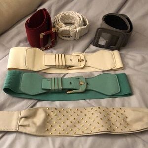 LOT of 6 Fashionable Belts. Accesorios ANY outfit!